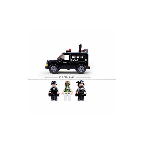 Конструктор SLUBAN Полиция: Внедорожник-штурмовик 293 деталей