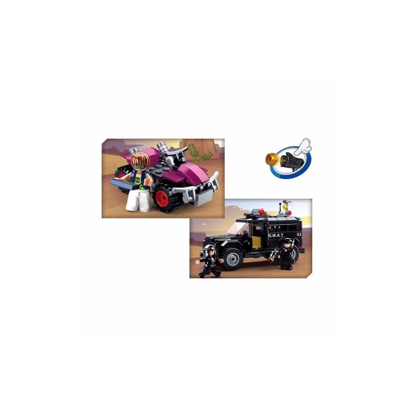 Конструктор SLUBAN Полиция: Внедорожник-штурмовик 293 деталей