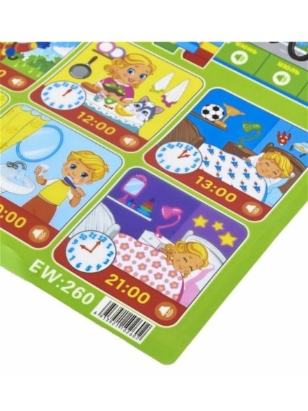 Обучающий плакат «Изучаем время», звуковые эффекты