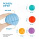 Подарочный набор развивающих, массажных мячиков «Паровозик», 5 шт.