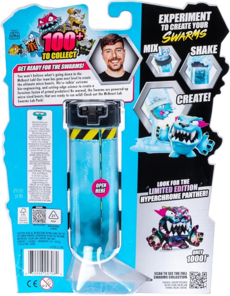 Лаборатория MrBeast Lab Swarms, эксперимент с добавлением воды