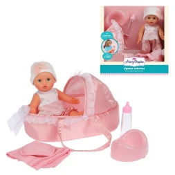 Пупс 30см с переноской " Уроки заботы", Mary Poppins