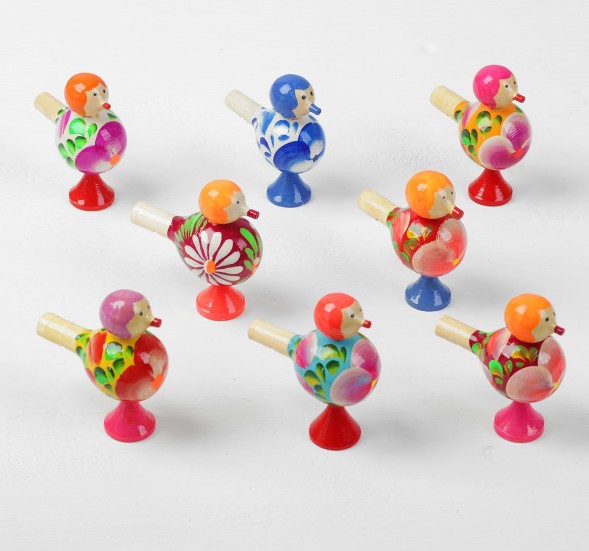 Свистулька «Птичка расписная», цвета МИКС