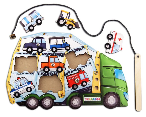 Рамки-вкладыши "Автовоз", магнитная рыбалка