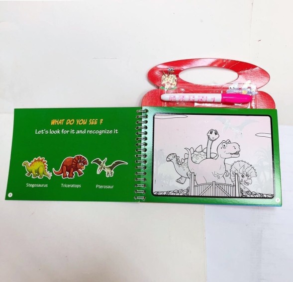 Многоразовая водная раскраска, 8 страниц. Свинка Пеппа