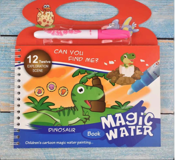 Многоразовая водная раскраска, 8 страниц. Свинка Пеппа