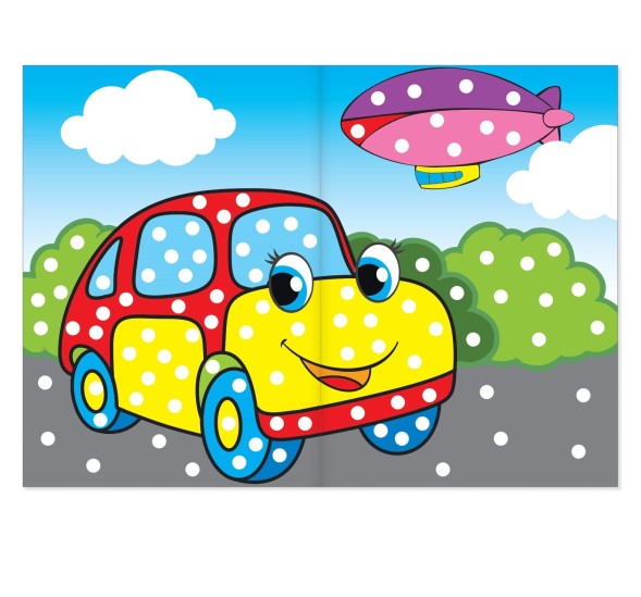 Раскраска «Рисуем пальчиками. Транспорт», 16 стр.