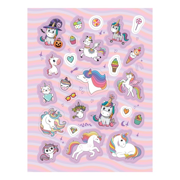 Альбом наклеек Росмэн Единороги, 100 наклеек