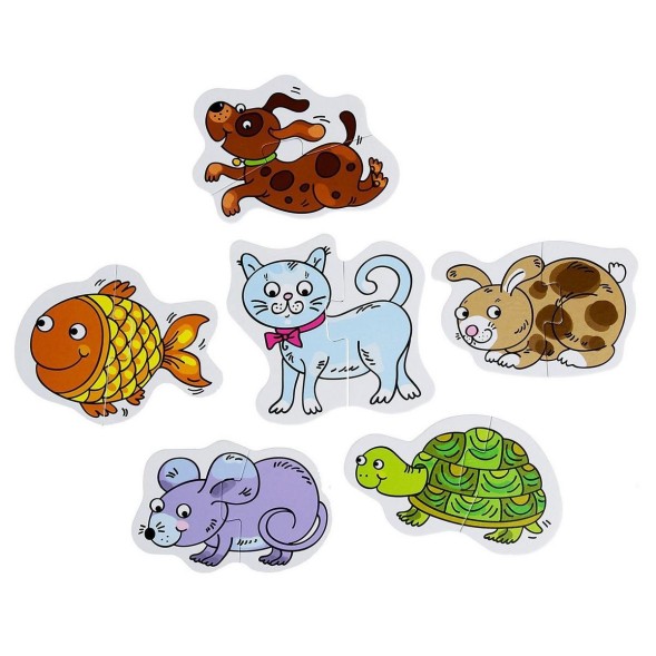 Напольный пазл-мозаика «Домашние любимцы»