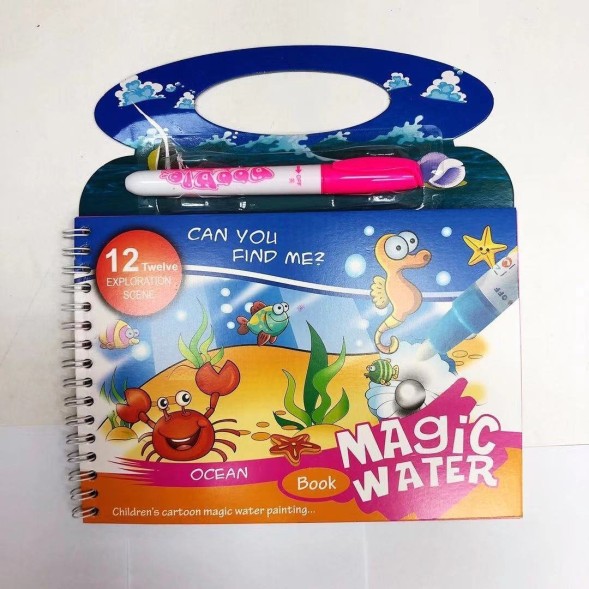 Многоразовая водная раскраска, 8 страниц. Микки Маус