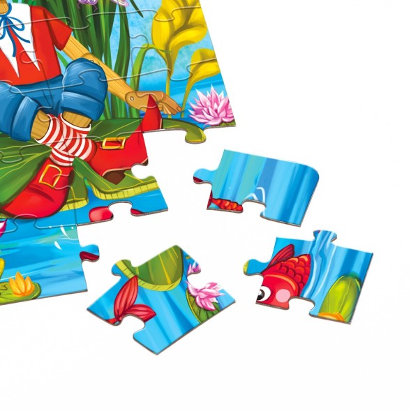 Пазл «Детские сказки №6», Золотой ключик, 24 элемента