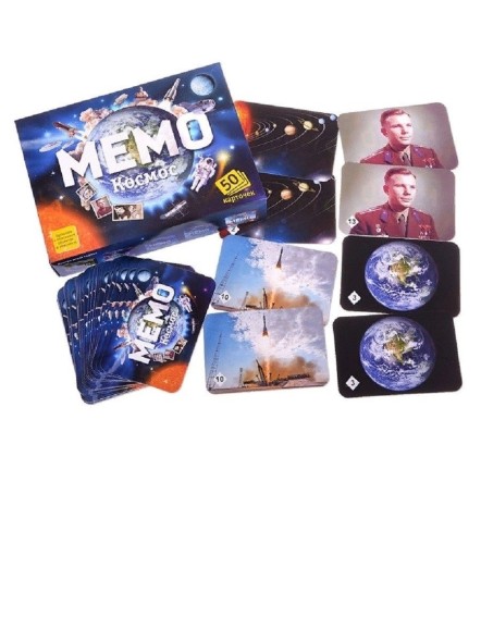 Настольная игра «Мемо. Космос», 50 карточек + познавательная брошюра