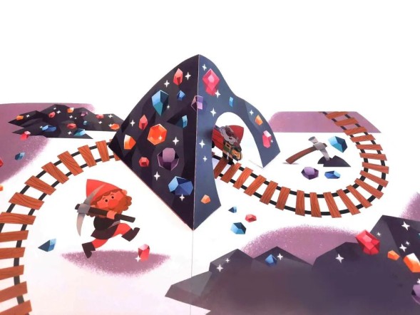 3D Книжки-панорамки. Белоснежка. Робинс