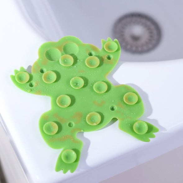 Набор мини-ковриков для ванны на присосках Доляна «Зоопарк», 4 шт, 11×14 см