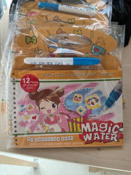 Многоразовая водная раскраска, 8 страниц. Магазин