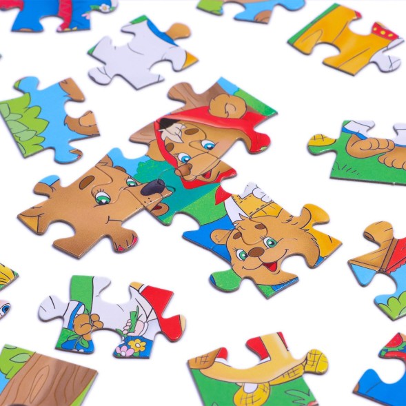 Пазл «Сказки №1», Маша и 3 медведя, 24 элемента