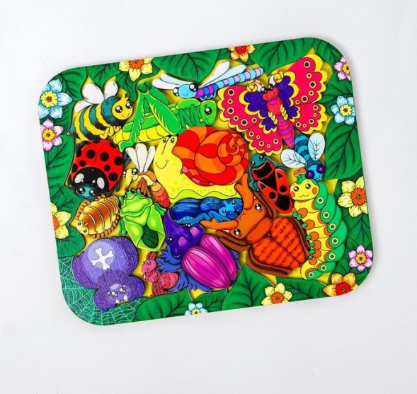 Зоопазл «Букашки», 17 деталей