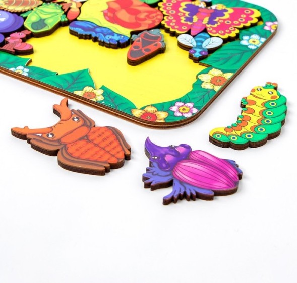 Зоопазл «Букашки», 17 деталей