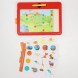 Магнитный планшет обучающий, с карточками, 20 карточек, Синий трактор