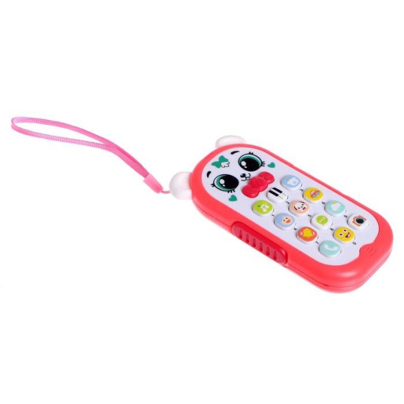 Музыкальная игрушка «Умный телефончик» свет, звук, цвет красный