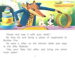 Маленькие крольчата и Братец Лис (на английском языке) Читаем вместе 1 уровень