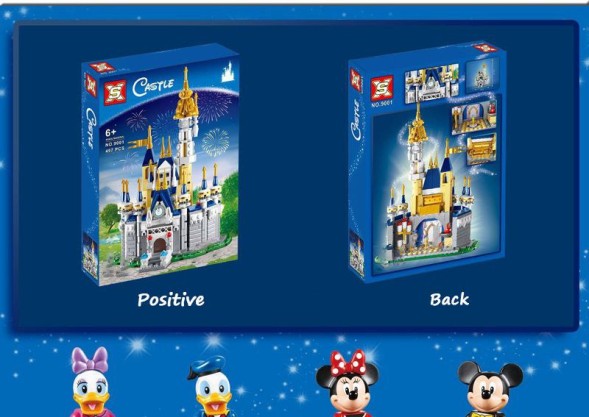 Конструктор Волшебный замок Микки Мауса, 497 дет.