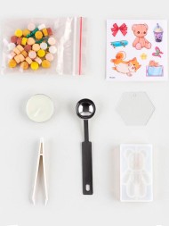 Набор для создания акриловых брелоков с наклейками и фигуркой из сургуча