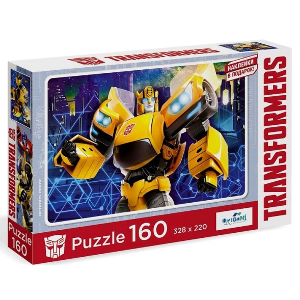 Пазл «Трансформеры. Герой» с наклейками, 160 элементов