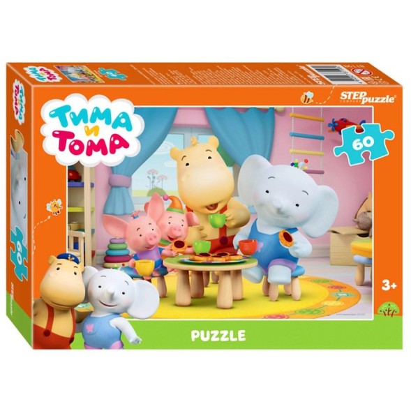 Пазл «Тима и Тома», 60 элементов