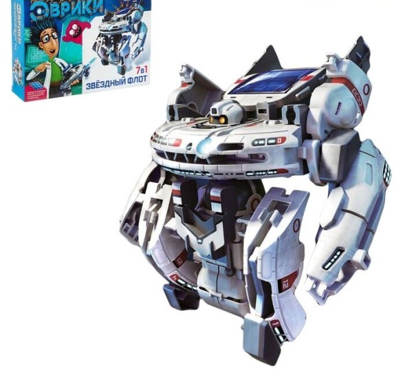 Конструктор «Звездный флот», 7 в 1, работает от солнечной батареи