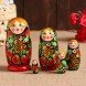 Матрёшка &quot;Хохломская&quot; Катя ягоды, 12-13 см, ручная роспись. Уценка: одна матрешка с трещиной