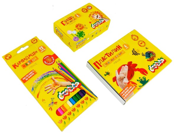 Развивающий набор для творчества 4+ (Школа Семи Гномов. Мастерская), 5 книг + канцтовары + бонус