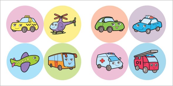 В городе (Раскрась по образцу), раскраска с наклейками