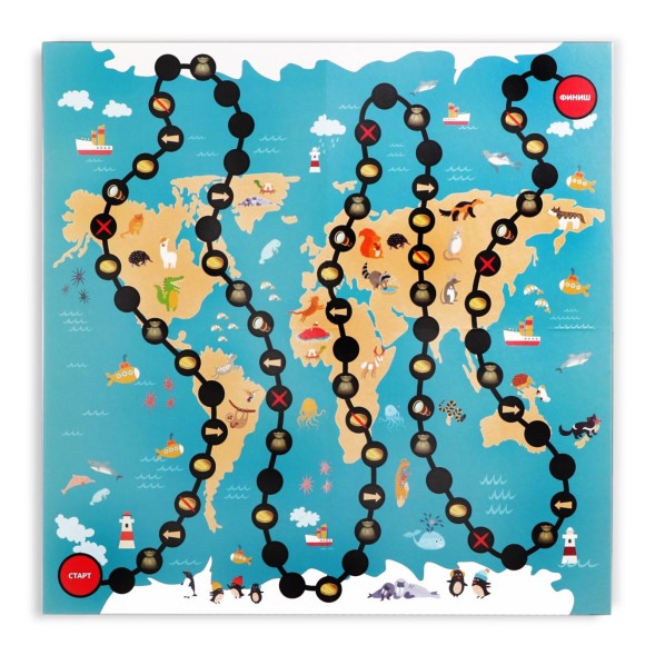 Настольная развивающая игра «Кругосветная математика», 6+