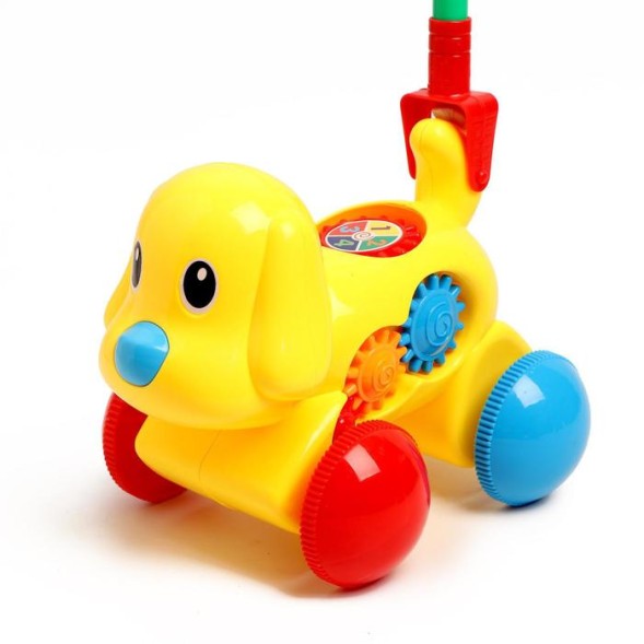 Каталка на палке «Дружок», МИКС