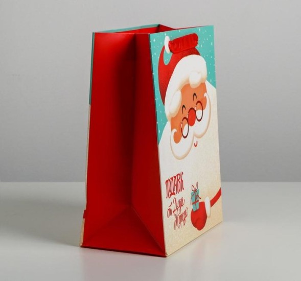 Пакет ламинированный вертикальный «Подарок от Деда Мороза», 18 × 23 × 10 см