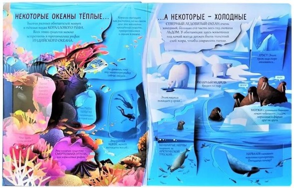 Открой тайны. Океаны. Книга с окошками