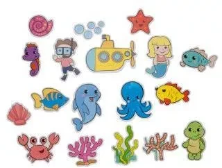 Набор стикеров для купания Океан, Жирафики