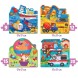 Фигурные пазлы 4 в 1 «Транспорт», 9, 12, 15, 20 элементов