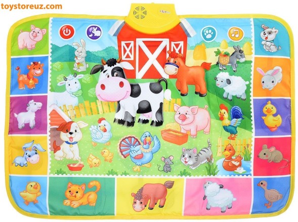 Электронная игрушка Музыкальный коврик На ферме Азбукварик