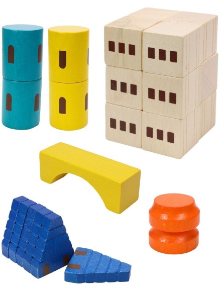 Конструктор деревянный "Радужный замок"