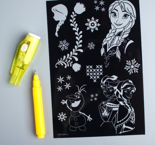 Набор для рисования в темноте «Холодное сердце: Магия света»