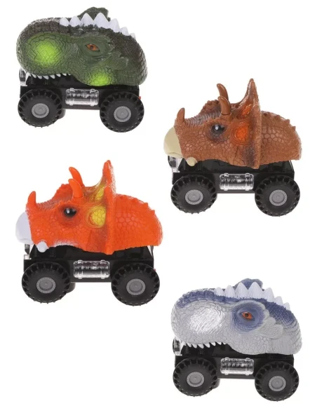 Электрифицированная машина-динозавр МИКС, свет, звук, эл.пит. АА*2шт. не вх.в комплект