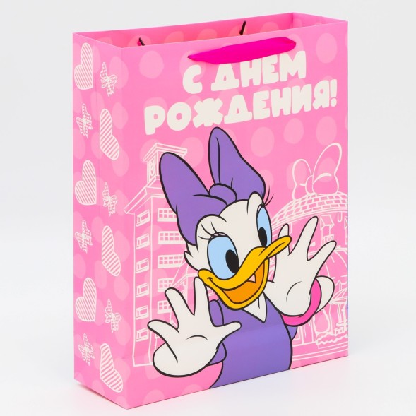 Пакет подарочный "Милая малышка", Минни Маус, 31х40х11,5 см