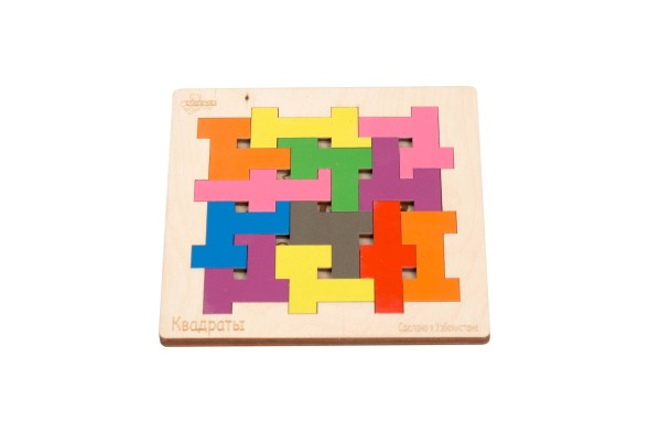 Головоломка «Квадраты», дерево