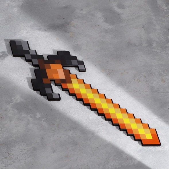 Деревянное оружие, меч вампира «Пиксель», 37 см МИКС