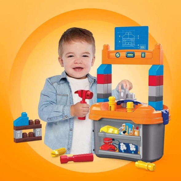 Конструктор Mega Bloks Рабочее место маленького строителя