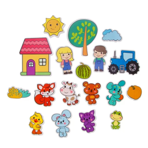 Набор стикеров для купания "Ферма", 18 карточек