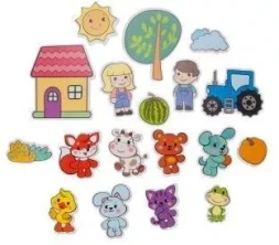 Набор стикеров для купания &quot;Ферма&quot;, 18 карточек