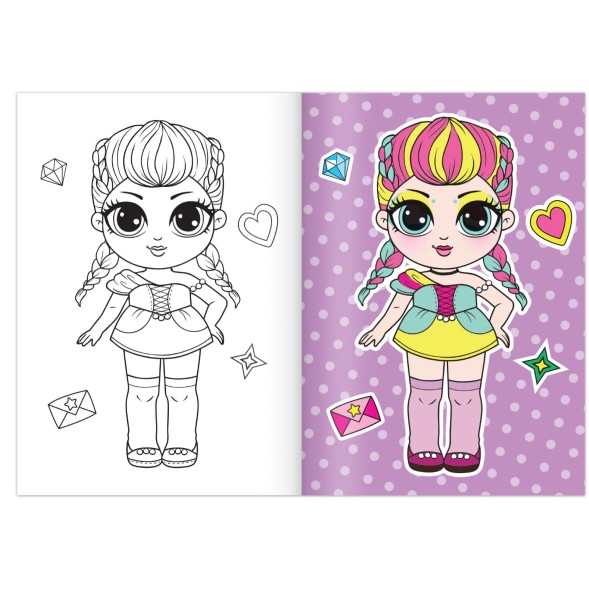 Раскраска «WOW Girls. Модницы», формат А5, 12 стр.